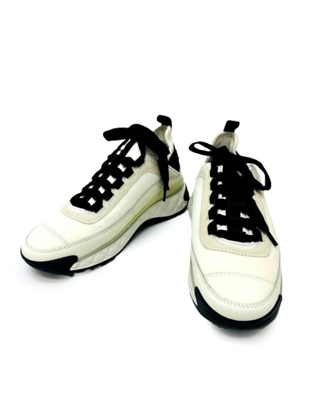 Chanel Sneakers Mixed Fiber Canvas White